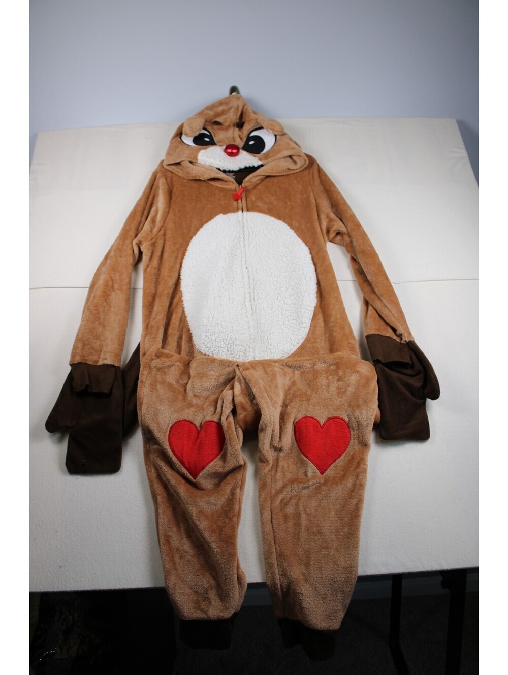 2XL Rudolph The Red-Nosed Reindeer Superminky Union Suit Pajamas